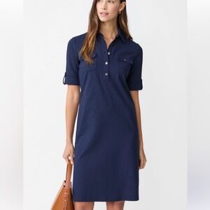 J. McLaughlin Yolanda Dress in Riptide Jacquard navy size Large